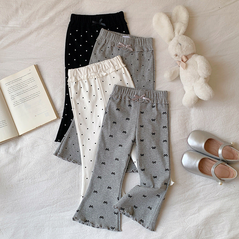 【90-140】パターンプリントフレアパンツ