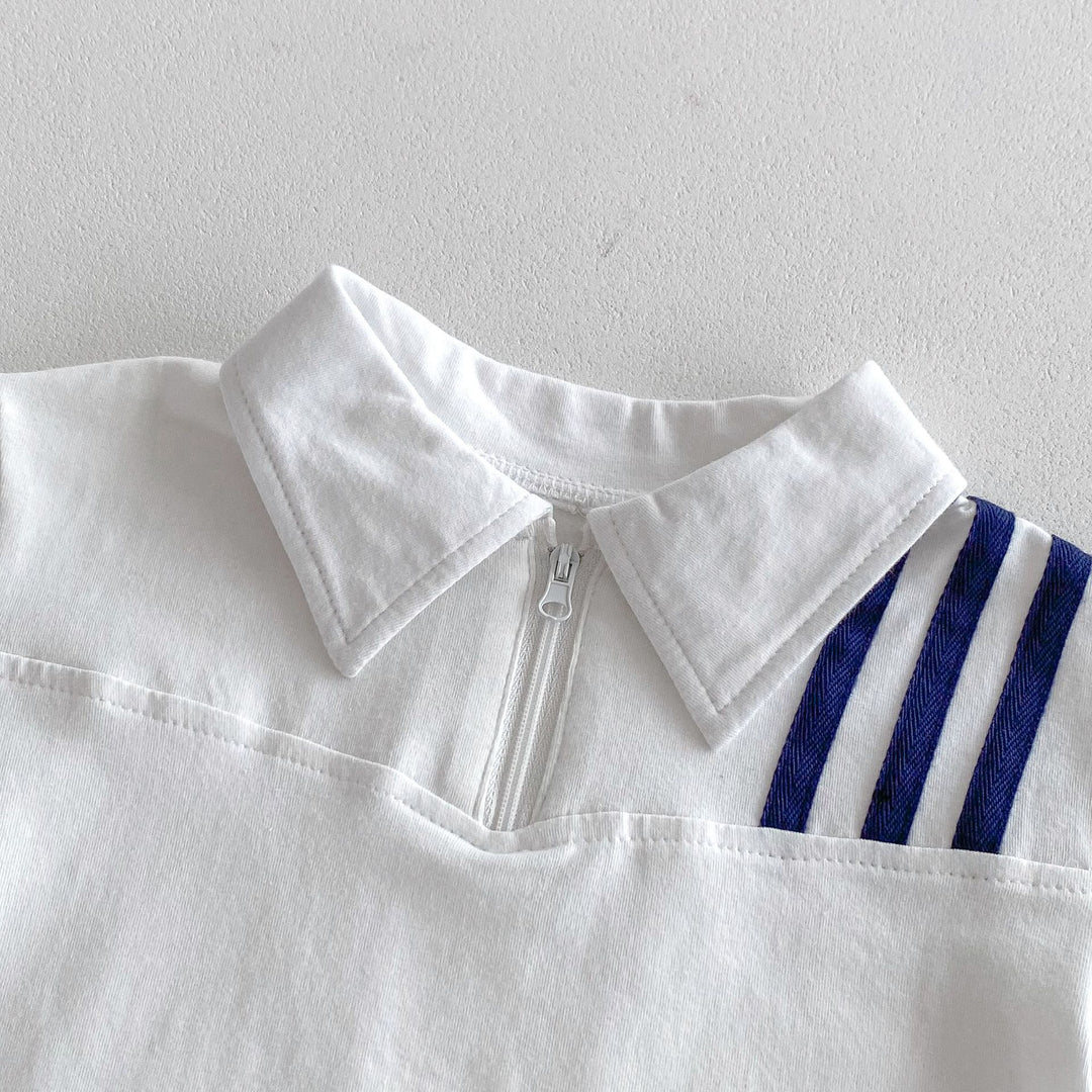 【80-130】スリーラインハーフジップセットアップ