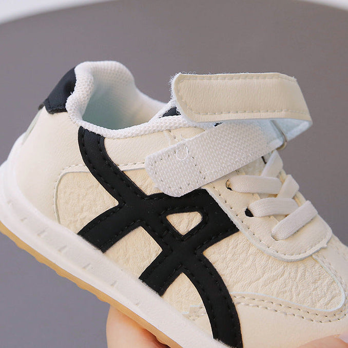 【12.0-18.5】ワンベルトラインデザインスニーカー