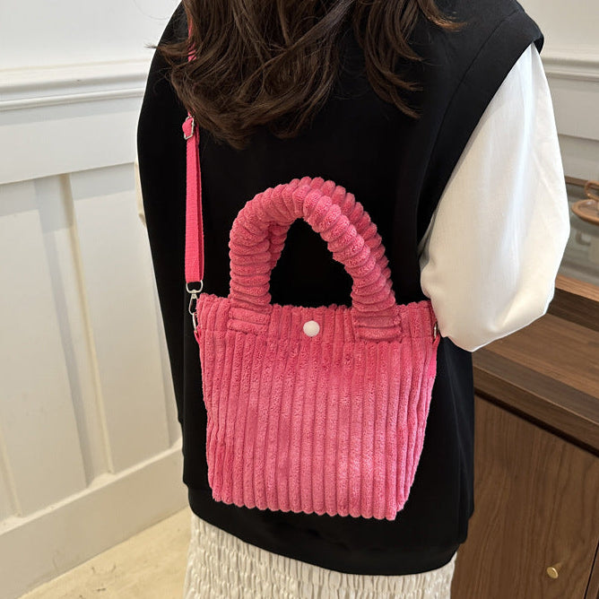 コーデュロイ2Wayバッグ
