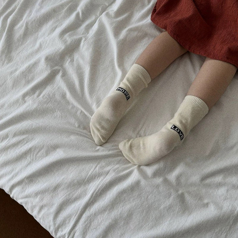 【S-L】バックロゴデザインソックス