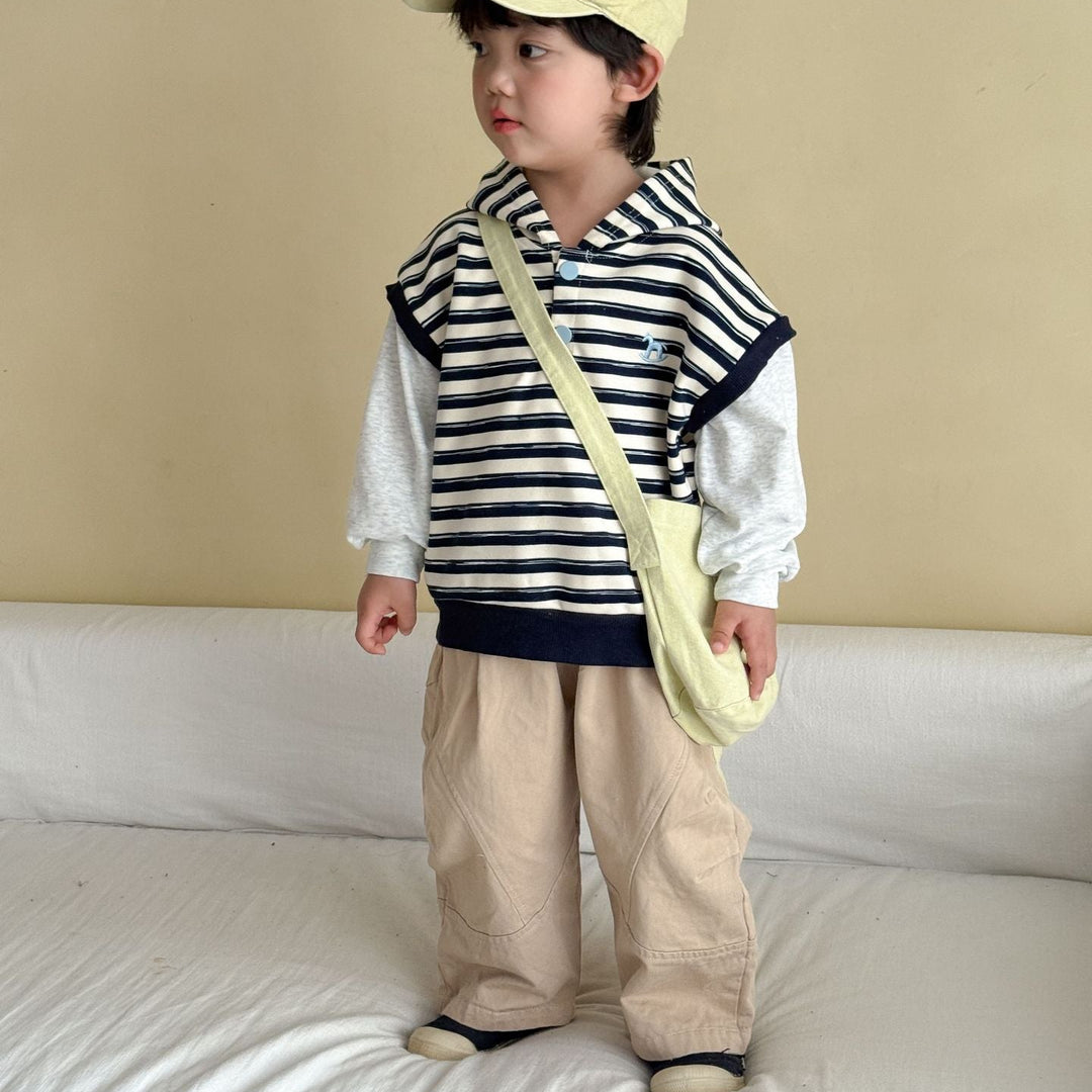 【80-150】シンプルバレルパンツ