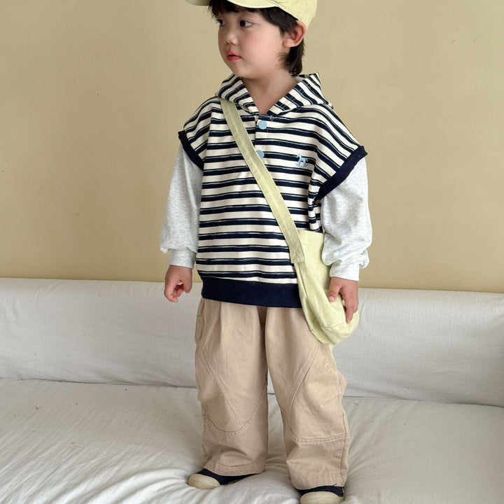 【80-150】シンプルバレルパンツ