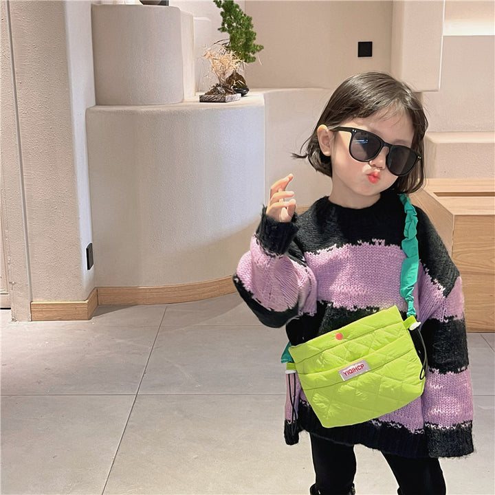 カラフルショルダーキルティングバッグ