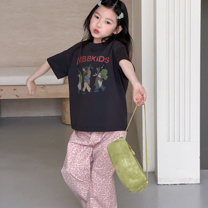 【100-150】アニマルデザインTシャツ