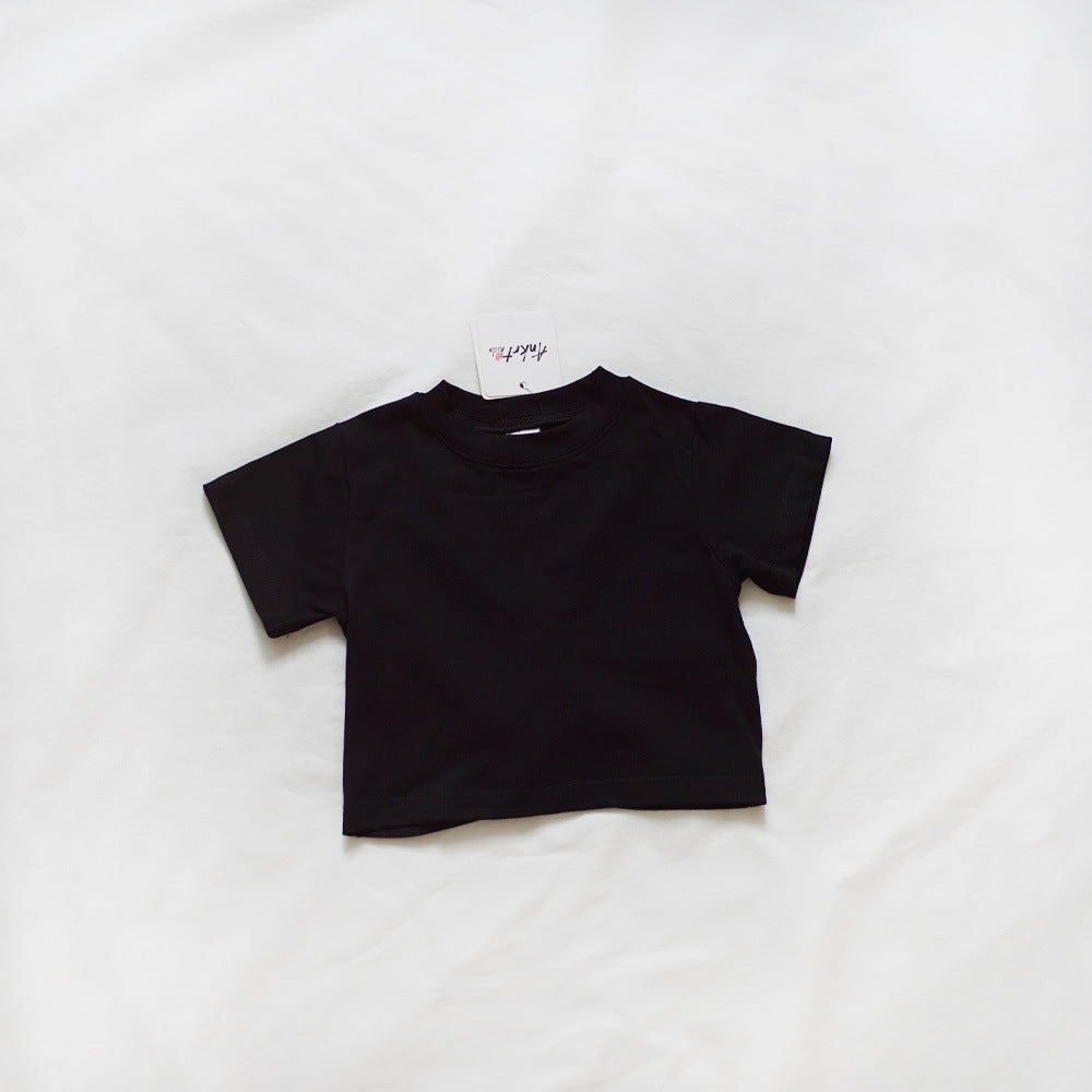 【100-150】バックオープン＆シャーリングTシャツ