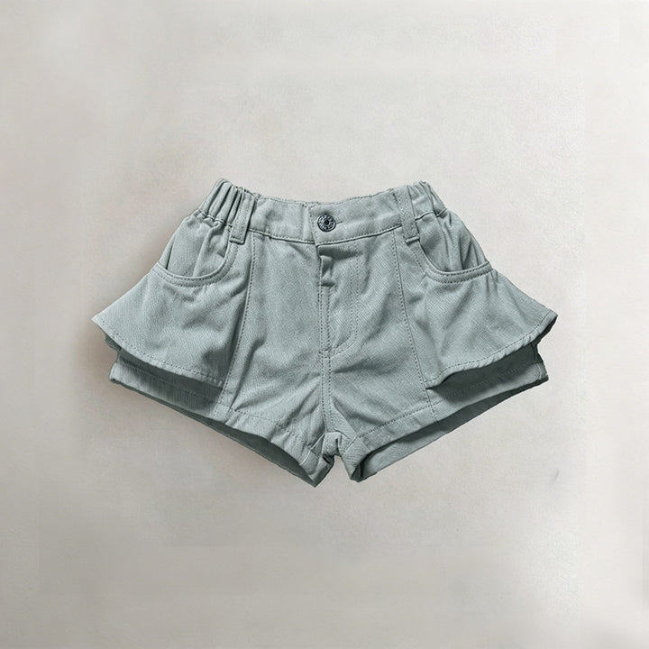 【80-130】サイドフリルショートパンツ