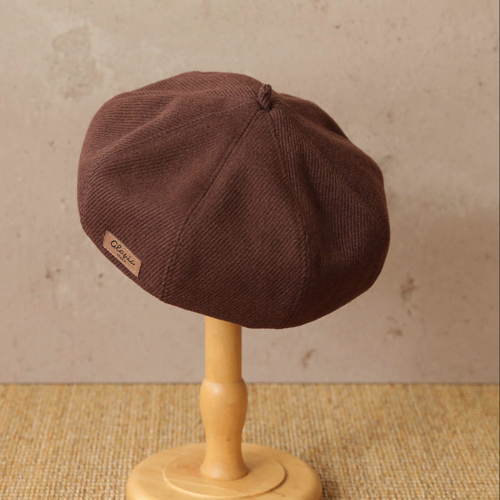 【55-59cm】ワンポイントワッペンベレー帽