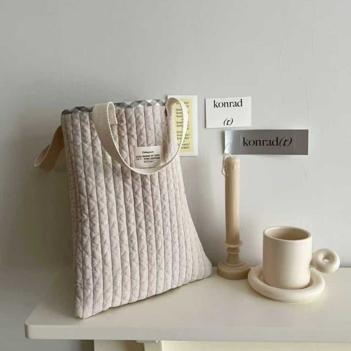 シンプルキルティングバッグ