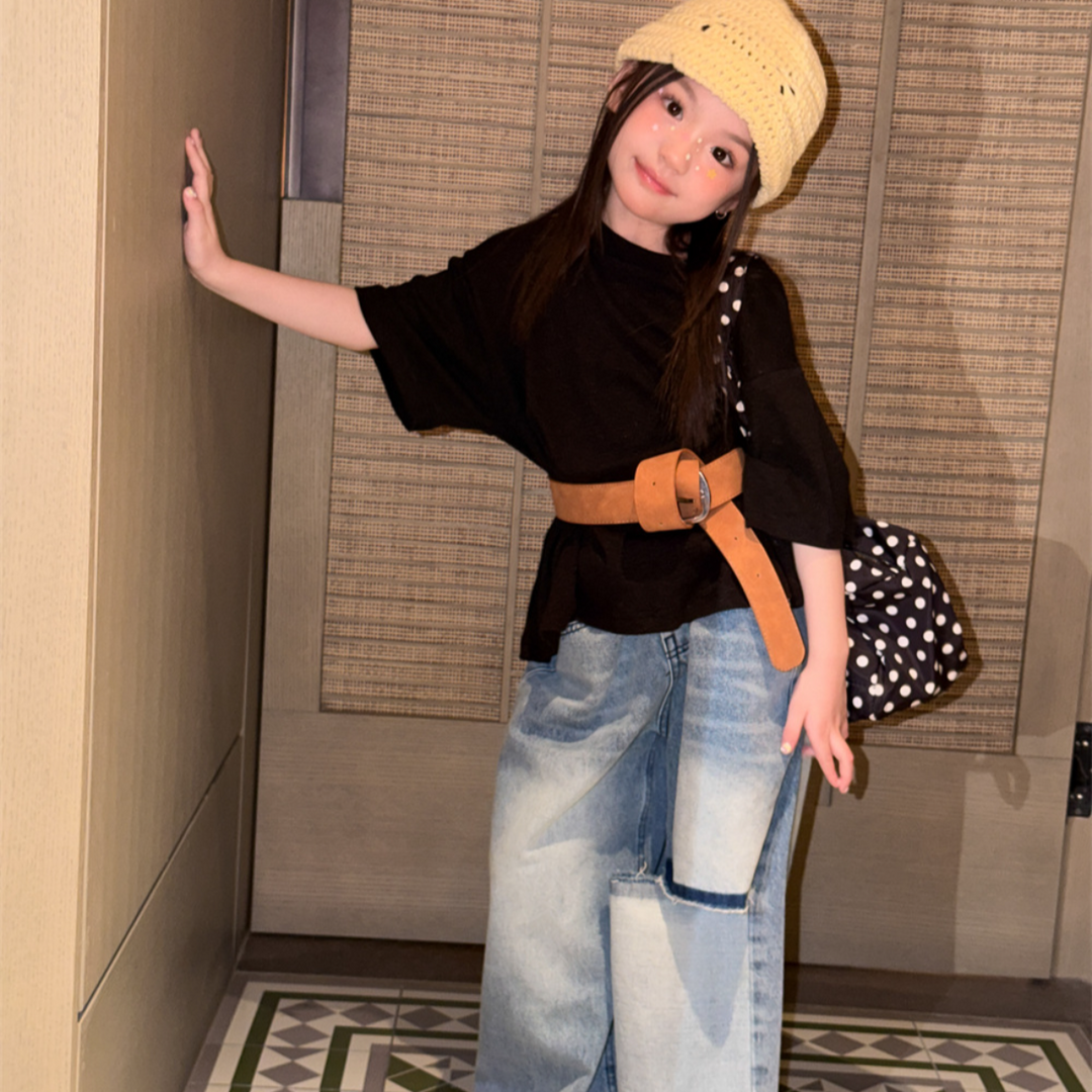 【90-150】ワンポイントデザインＴシャツ