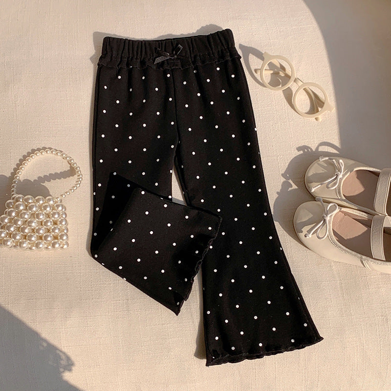 【90-140】パターンプリントフレアパンツ