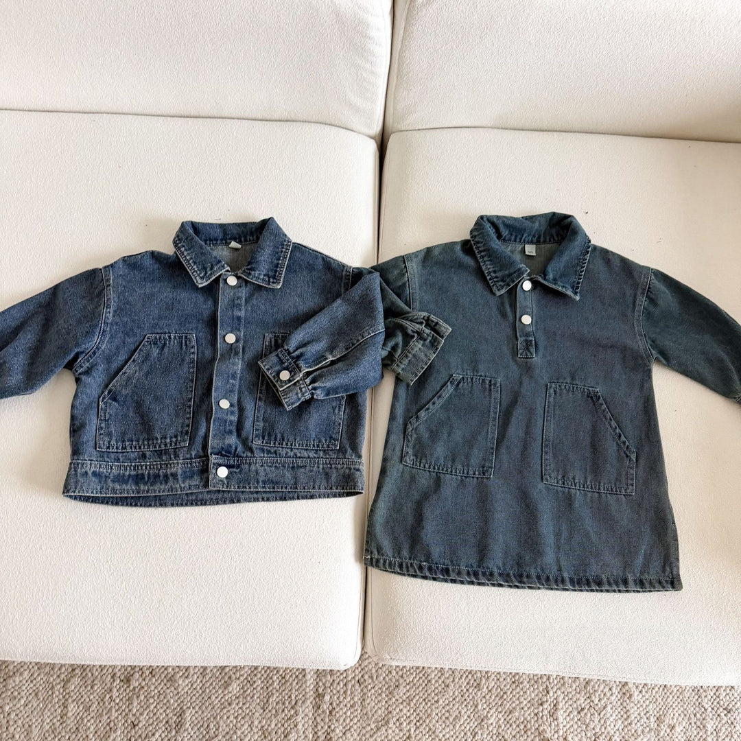 【80-150】シンプルデニムジャケット