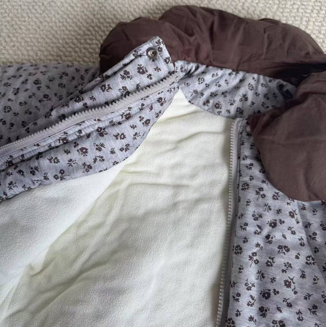 【80-130】小花柄パデッドジャケット