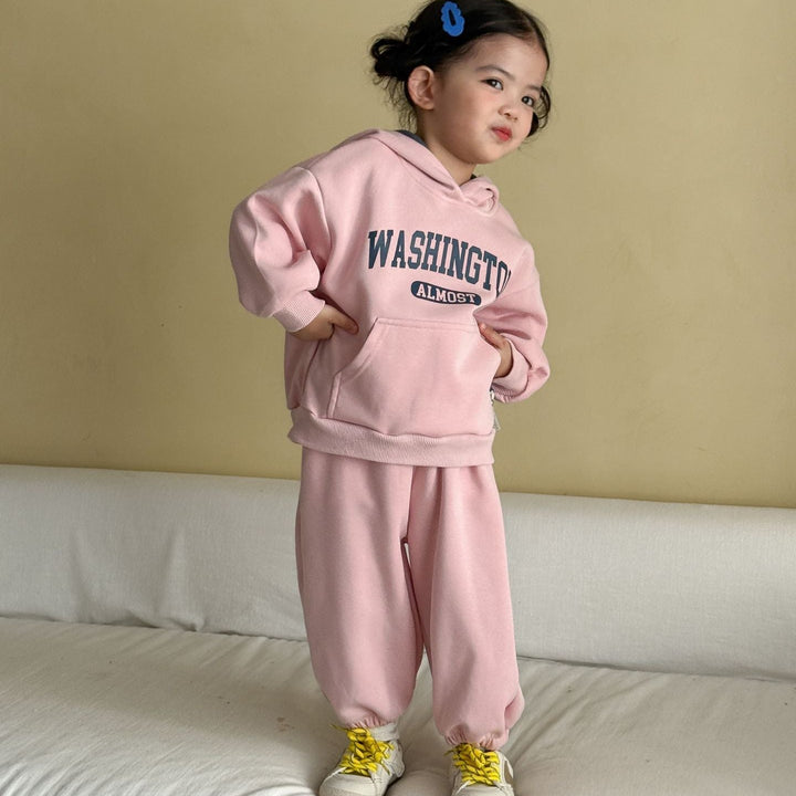 【80-150】WASHINGTONバイカラーフーディーセットアップ