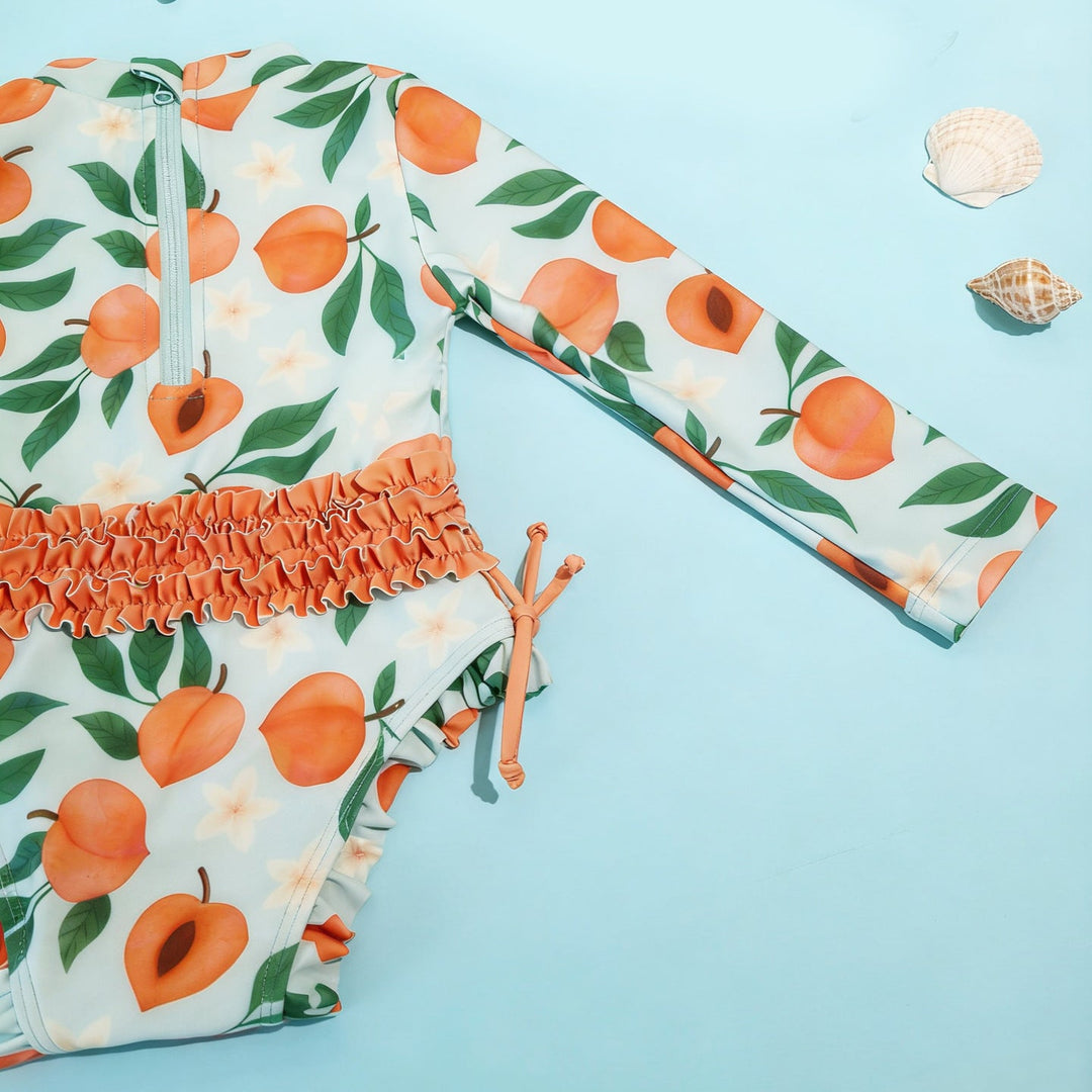 【6ヵ月-3歳】バックジップ＆フリルスイムウェア