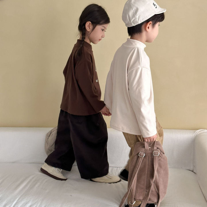 【80-150】コーデュロイワイドパンツ