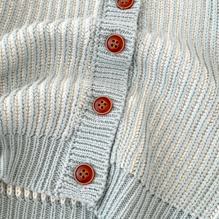 【73-100】クルーネックニットカーディガン