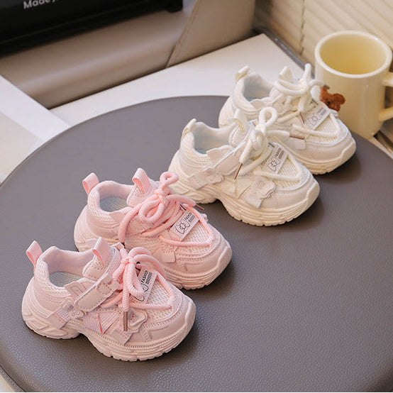 【13.5-18.5】リボンデザインダッドシューズ