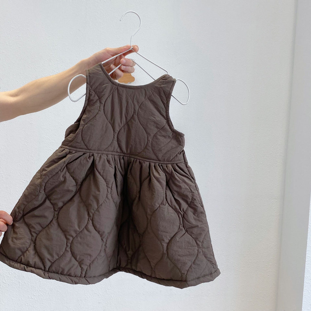 【100-140】キルティングワンピース