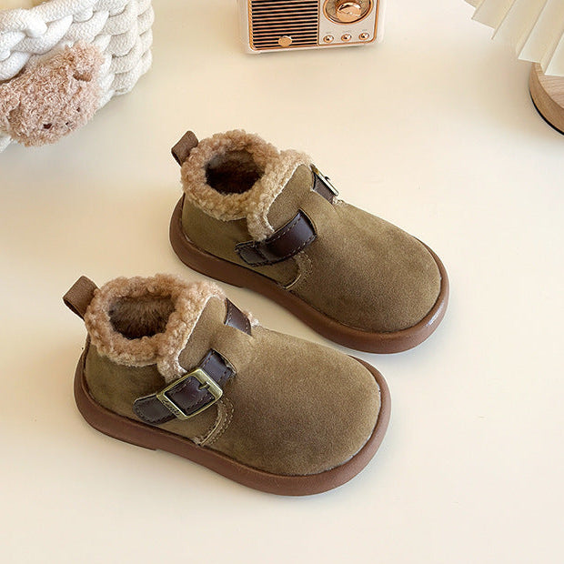 【14.0-21.5】ベルトデザインアンクルブーツ