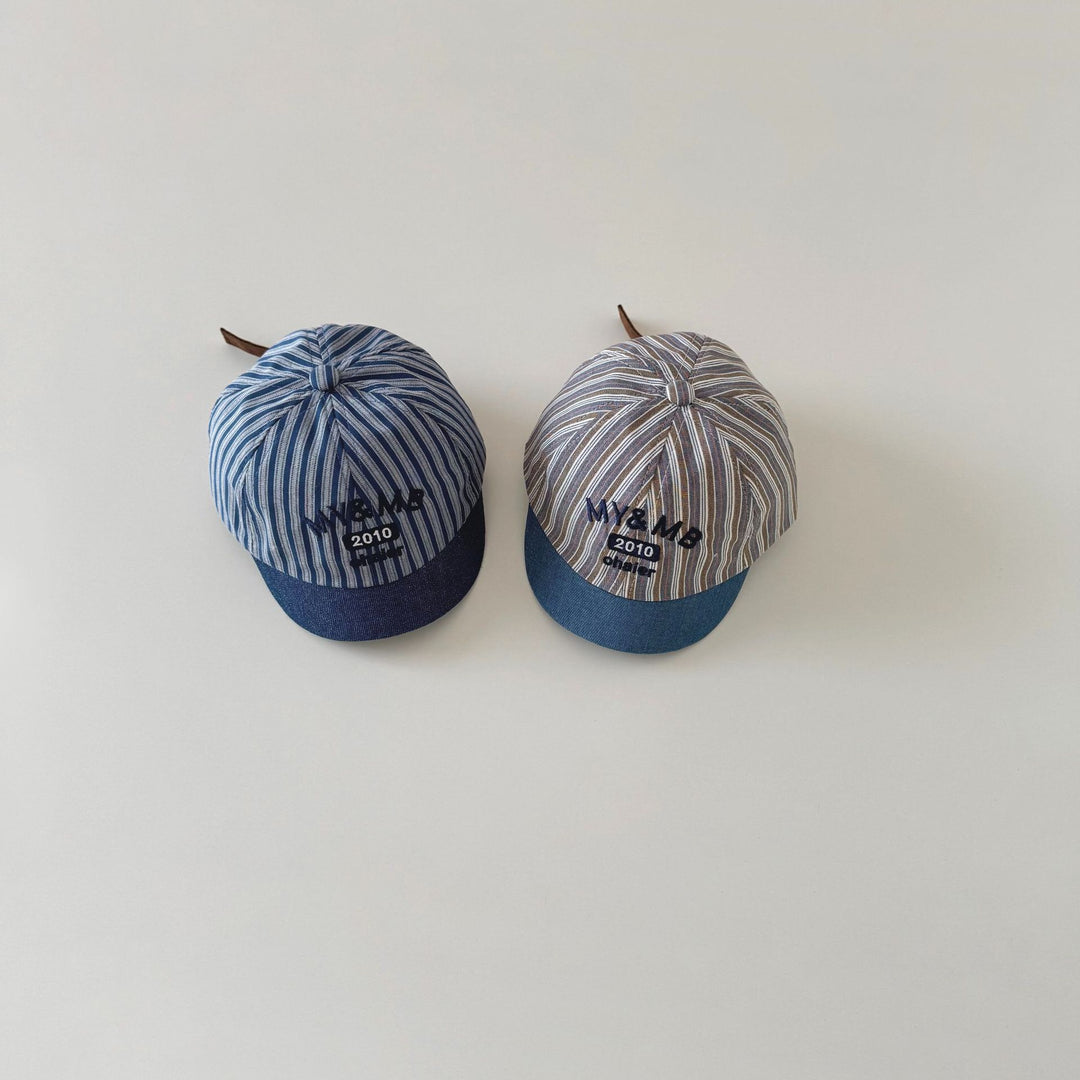 【46-49cm】ロゴデザイン総柄ベビーキャップ