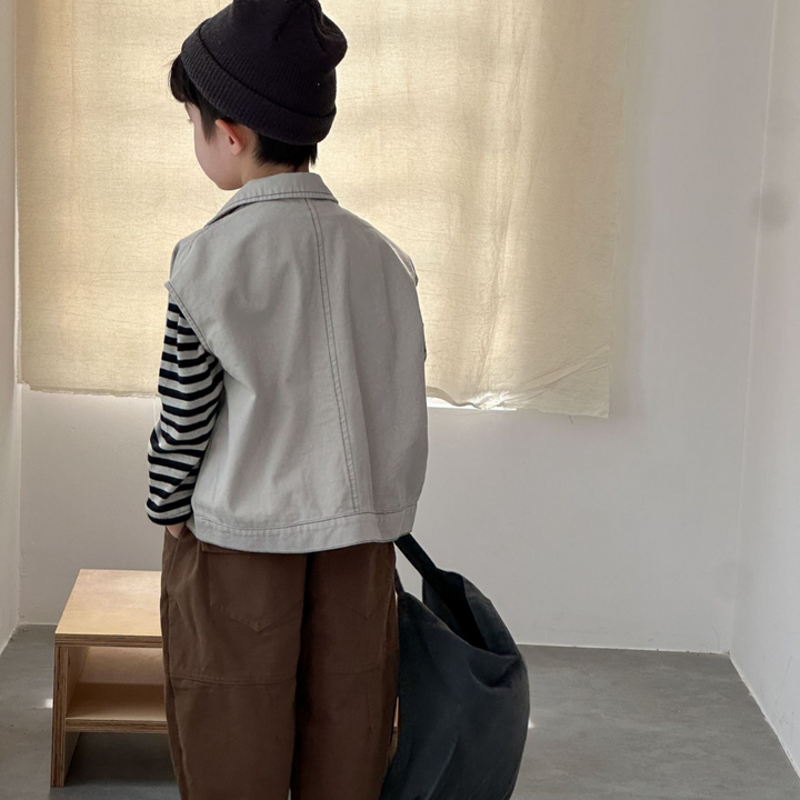 【80-150】襟付きワークベスト
