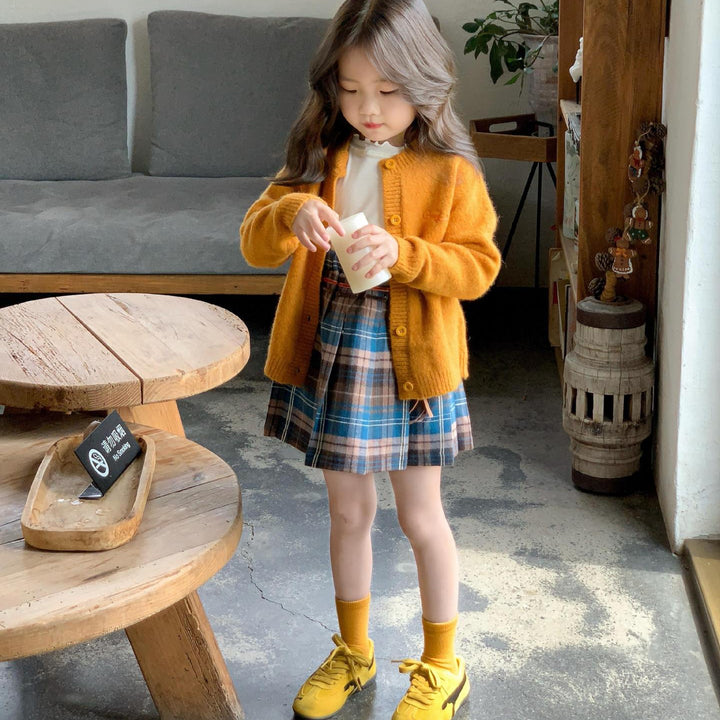 【90-140】シンプルニットカーディガン