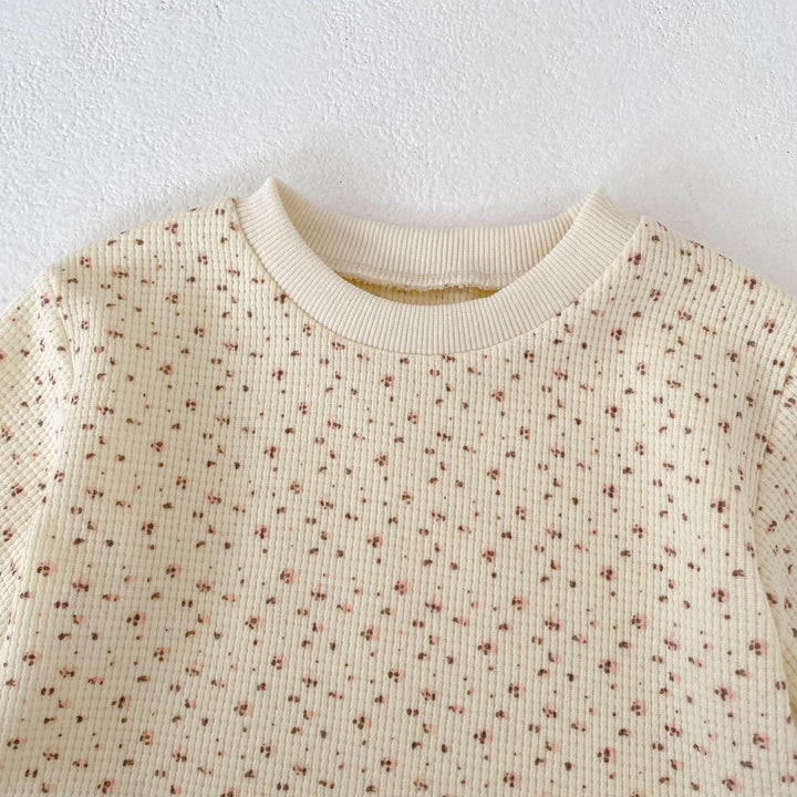 【73-110】レースヘムワッフルセットアップ