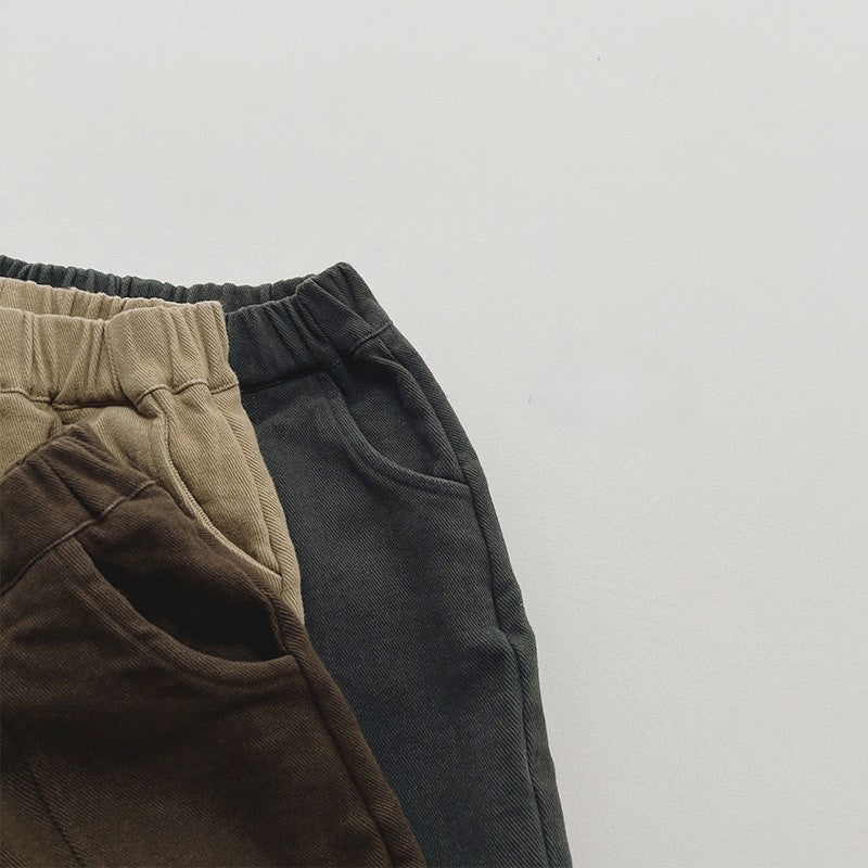 【80-130】カジュアルロングパンツ