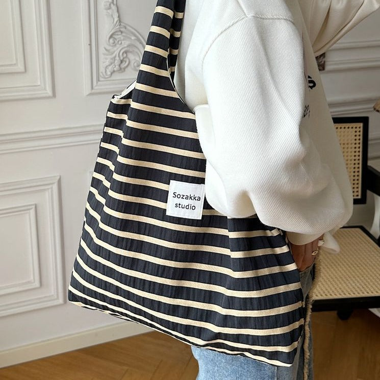 MOM】ボーダー柄トートバッグ｜ELMO-こども服エルモ- – こども服ELMO