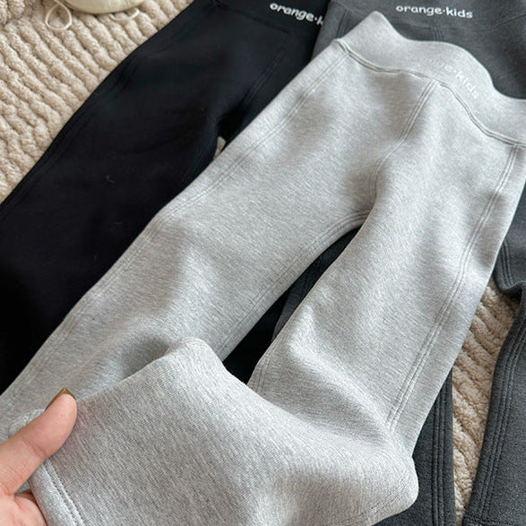 【100-150】あったかフレアロングパンツ