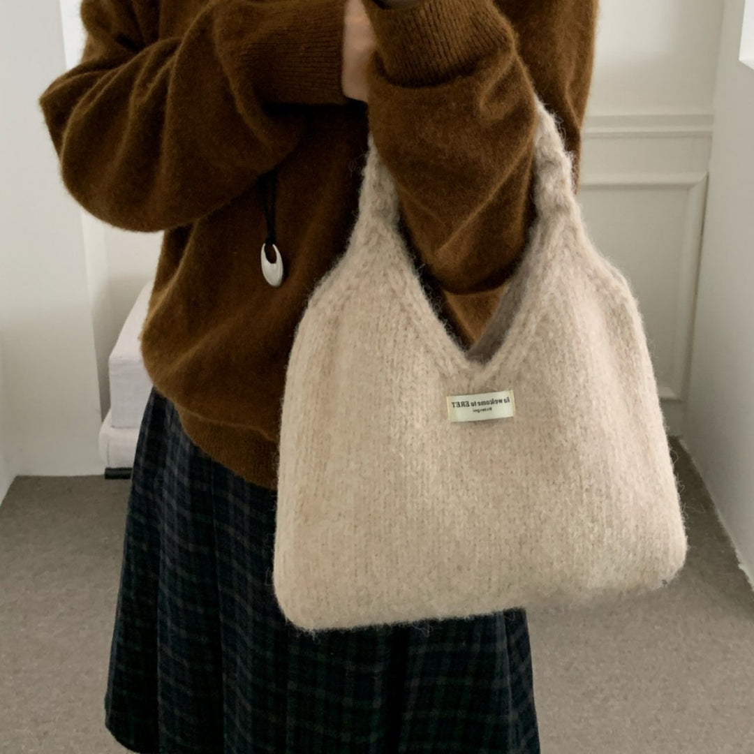 あったかニットバッグ
