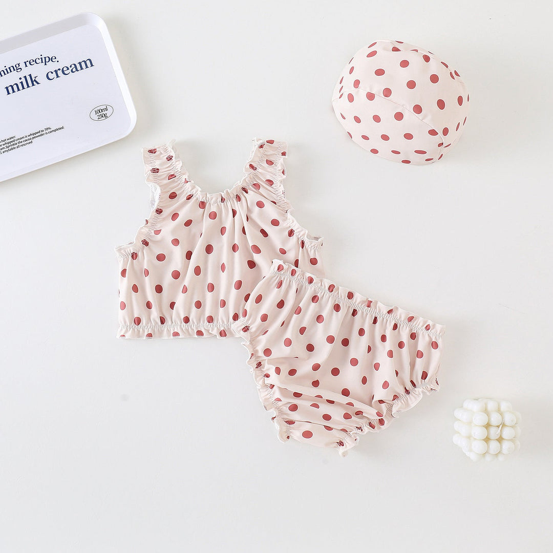 【90-140】シャーリングデザインセパレートスイムウェア