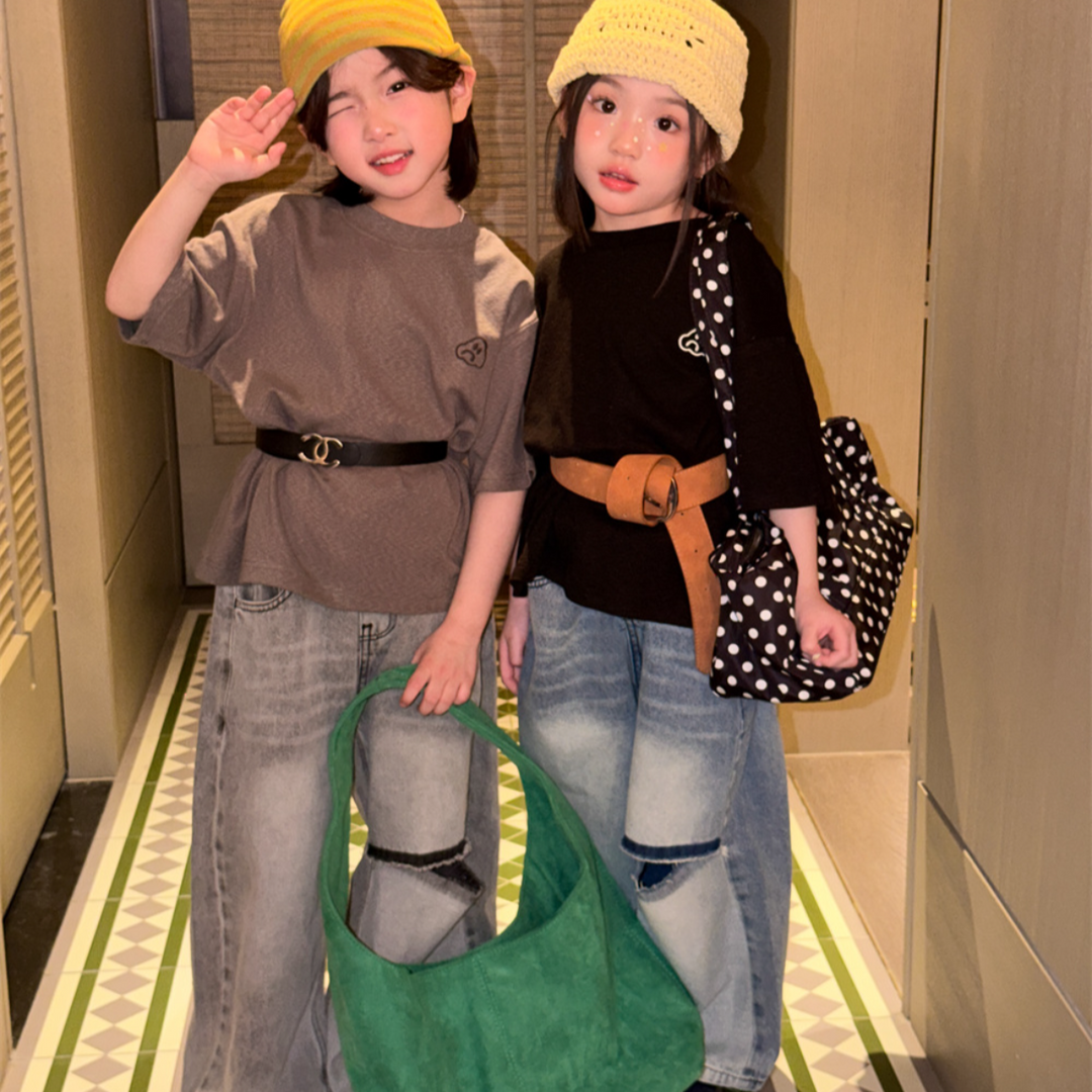 【90-150】ワンポイントデザインＴシャツ