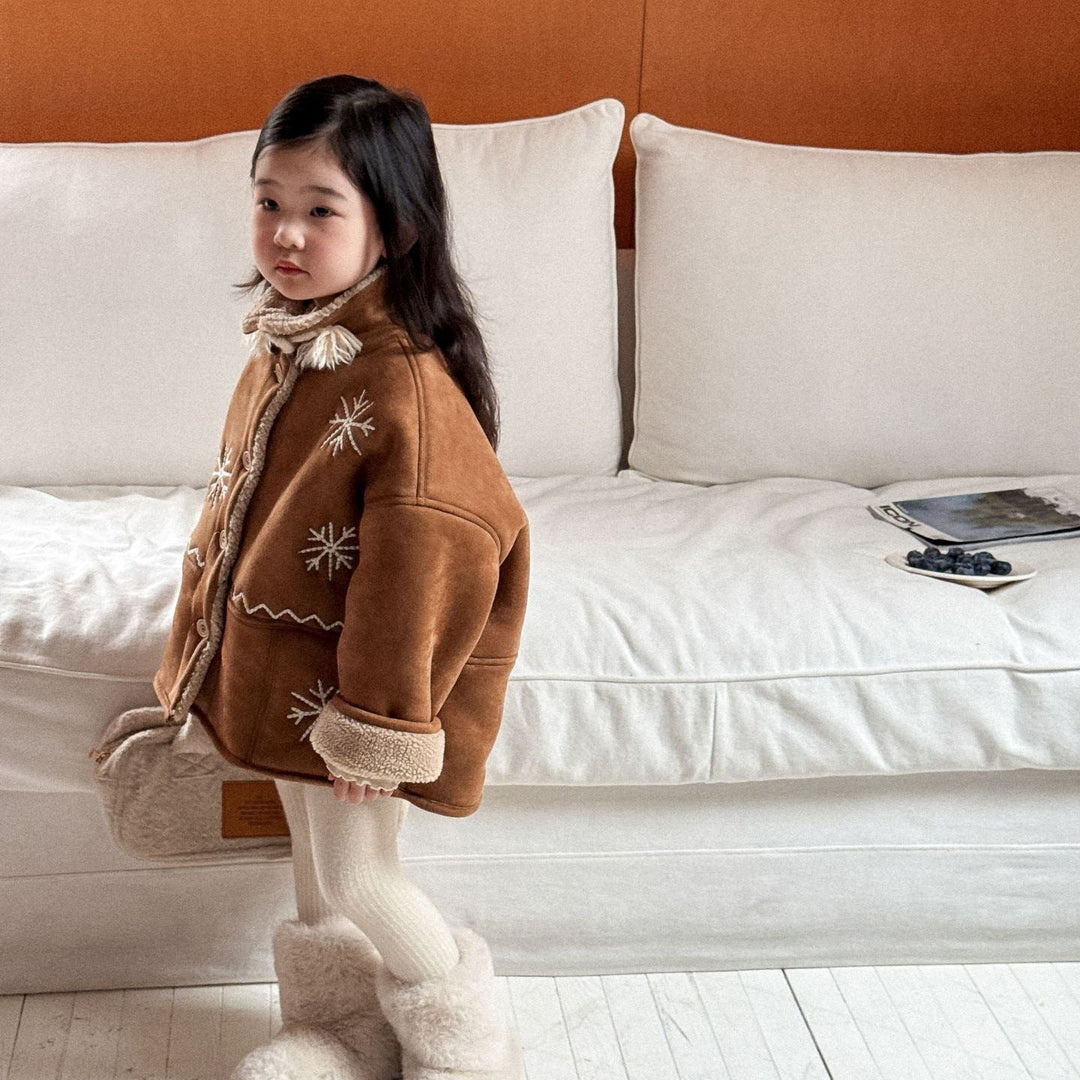 【90-140】snowflake刺繍ジャケット