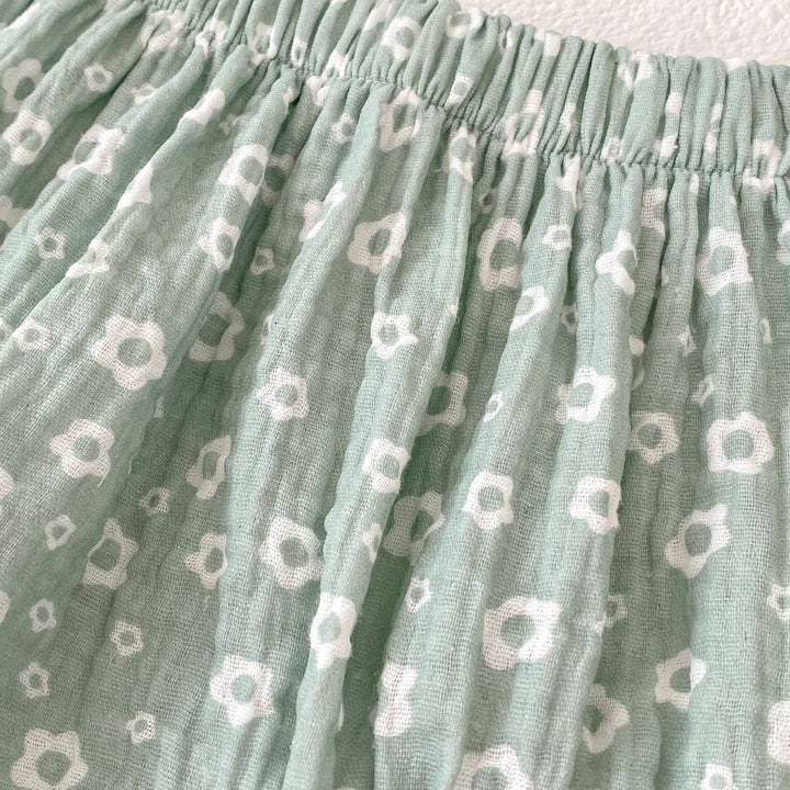 【73-110】花柄カシュクールトップス×ブルマセット