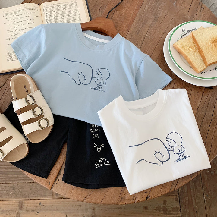 【90-140】リラックスユニークTシャツ