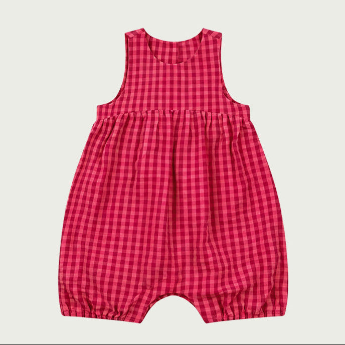 SOOR PLOOM ノースリーブ 3yr/98cm ギンガムチェック 73-90】ギンガムチェックノースリーブロンパース｜ELMO-こども服エルモ