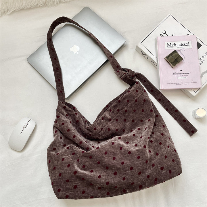 ワンベルトドット柄トートバッグ