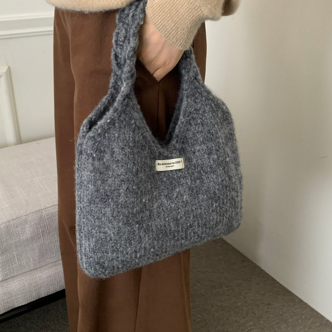 あったかニットバッグ