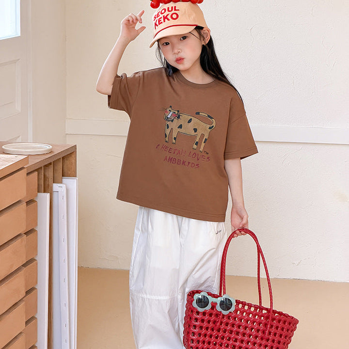 【100-150】アニマルデザインTシャツ