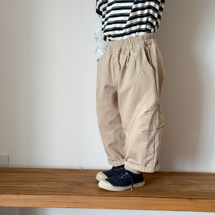 【80-150】シンプルバレルパンツ