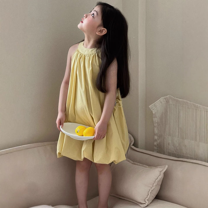 【90-150】ドロストデザインバルーンワンピース