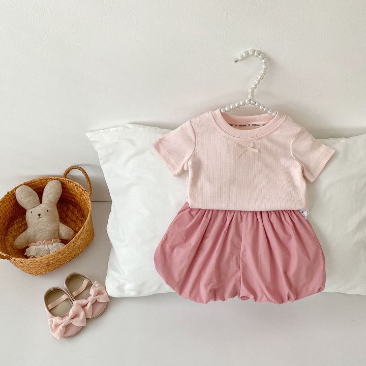 【73-130】フロントリボンTシャツ