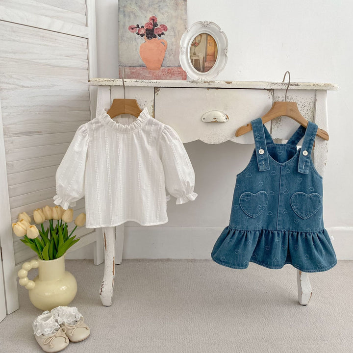 【73-120】フリルスタンドカラープルオーバー