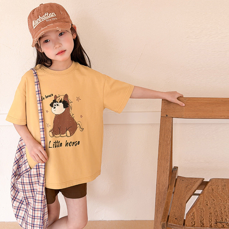 【100-150】アニマルデザインTシャツ