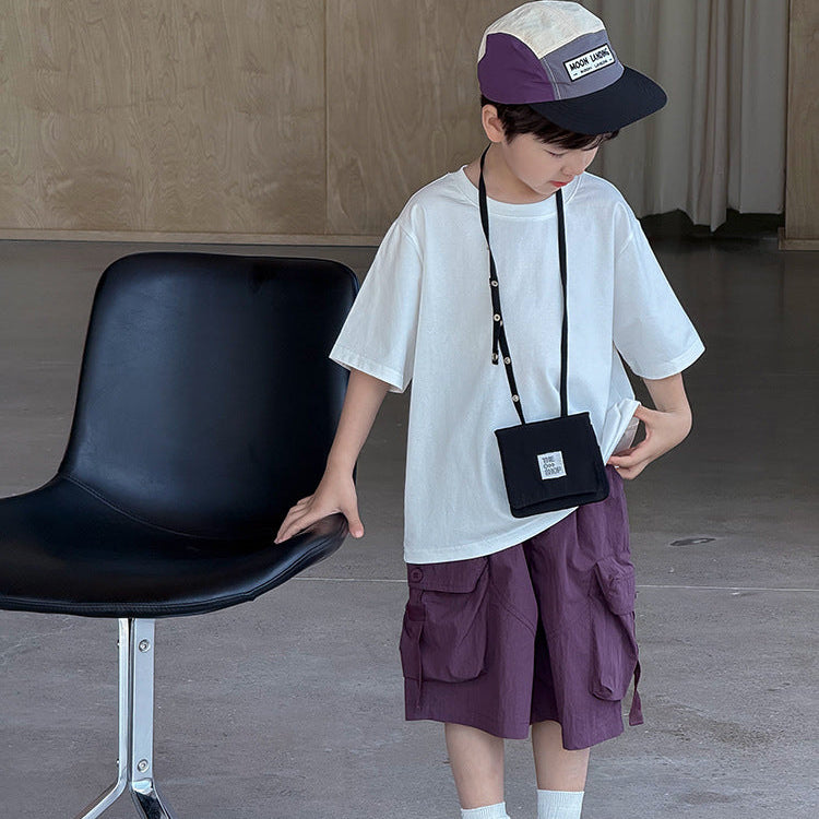 【90-150】バックタグデザインTシャツ