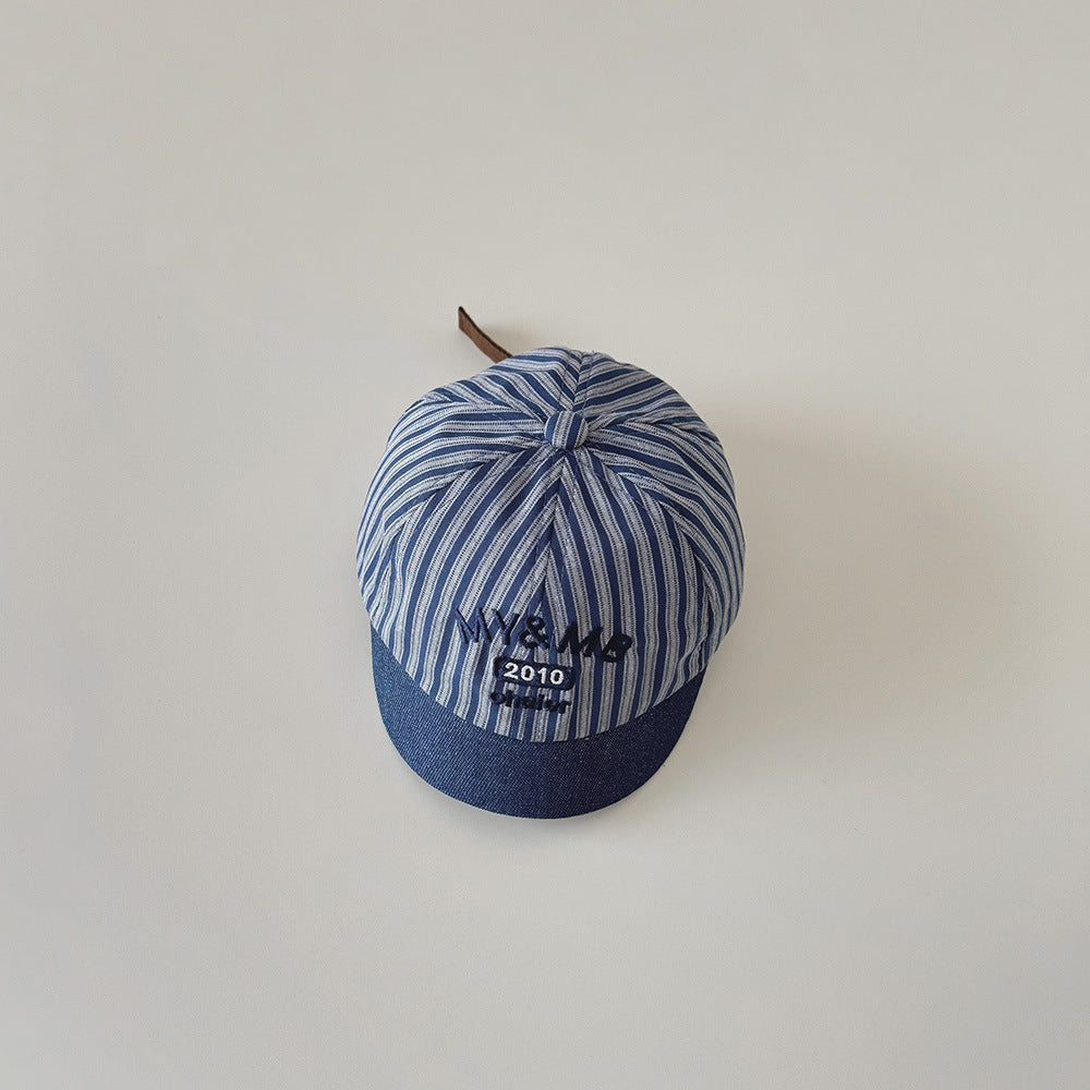 【46-49cm】ロゴデザイン総柄ベビーキャップ