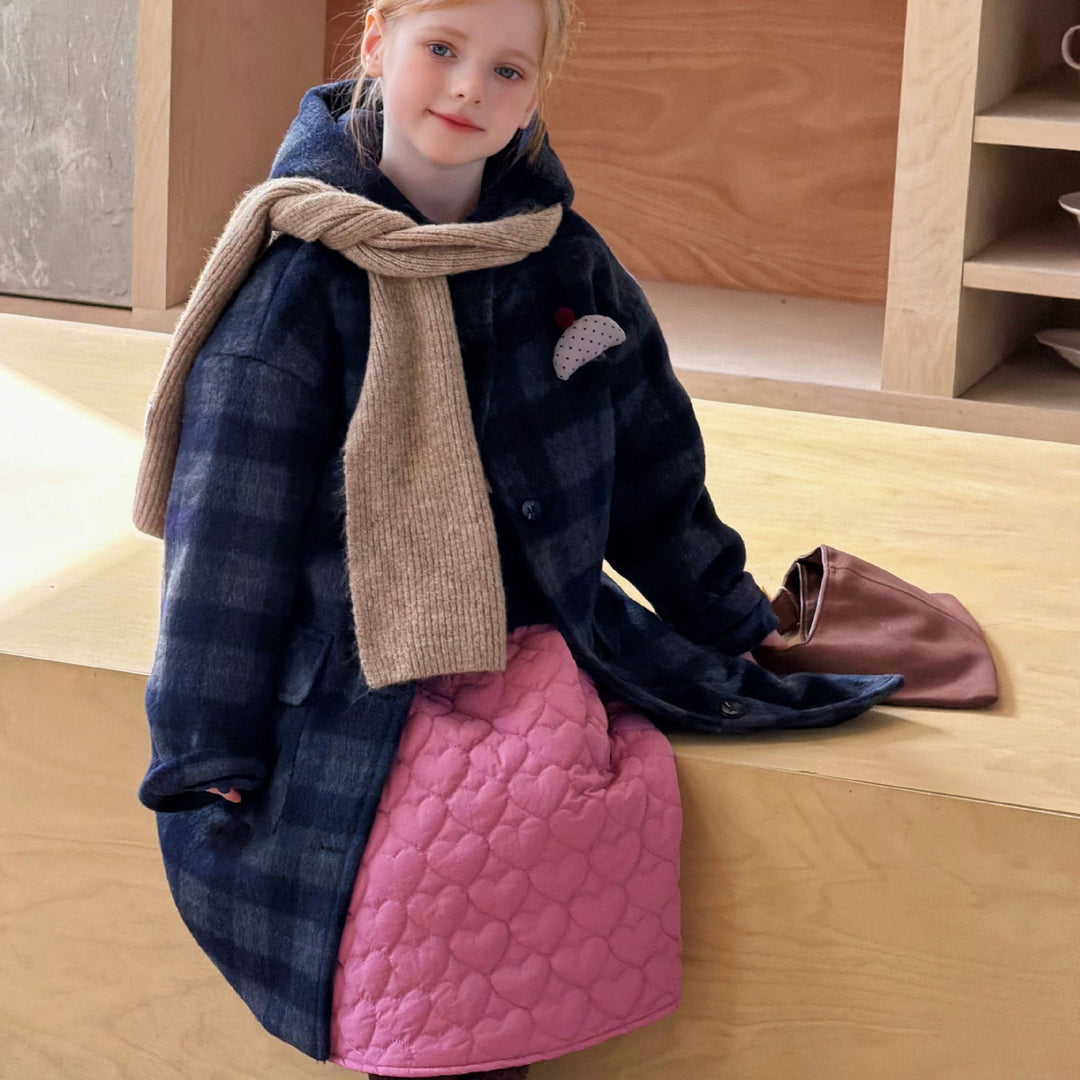 【90-150】ハートキルティングロングスカート