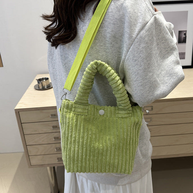 コーデュロイ2Wayバッグ